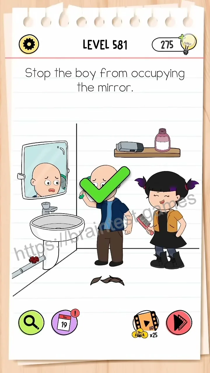 Brain Test Level 581 - Step 2