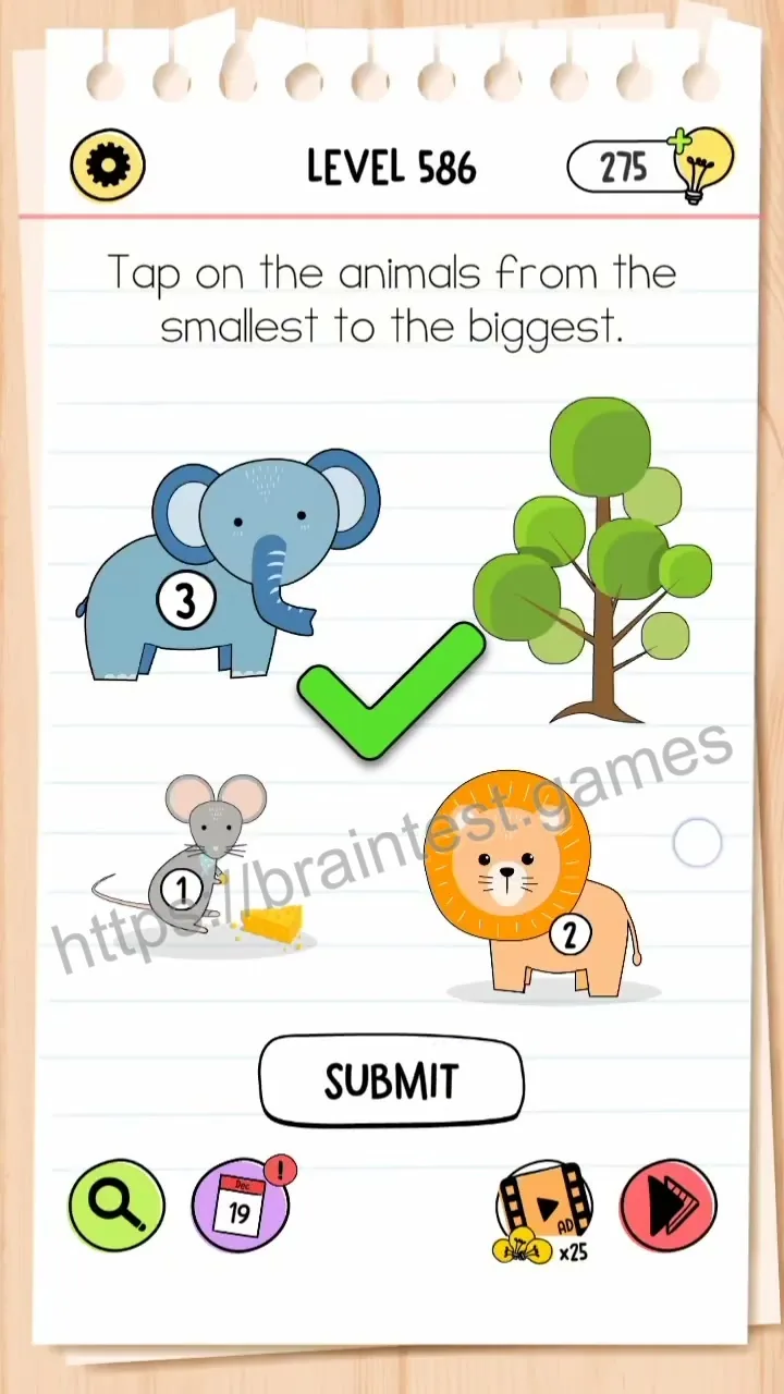 Brain Test Level 586 - Step 2