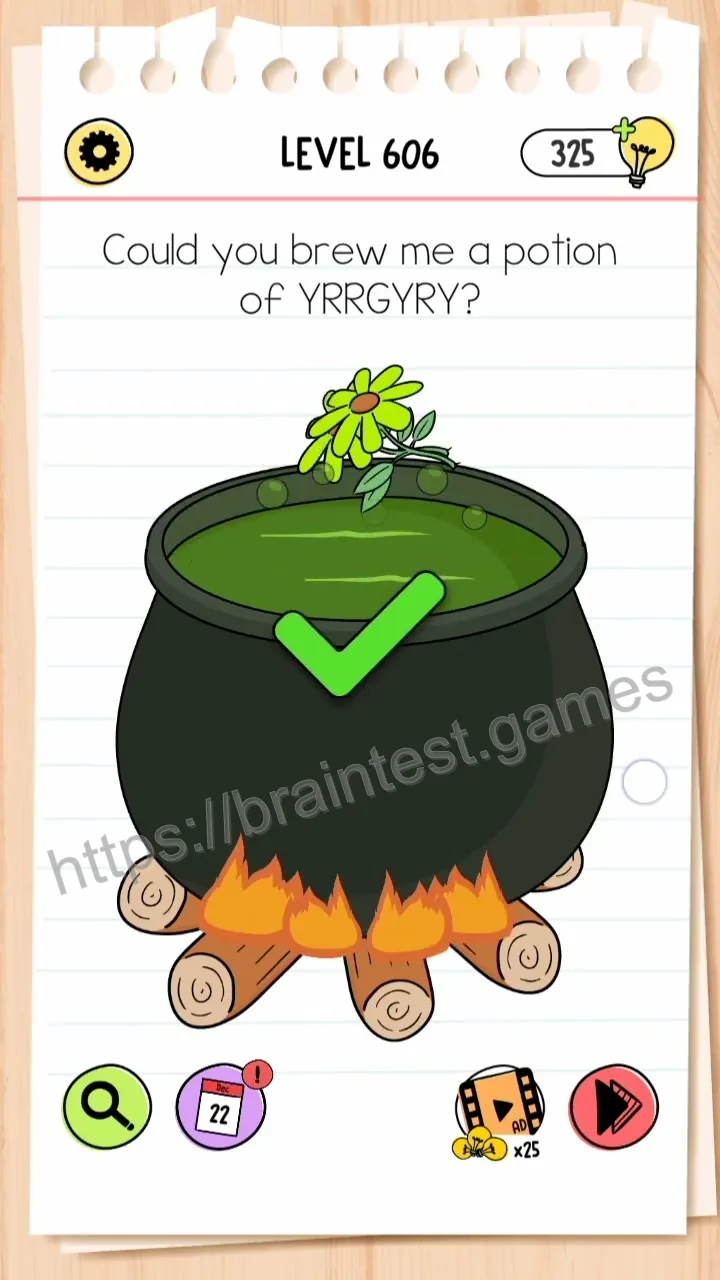 Brain Test Level 606 - Step 2