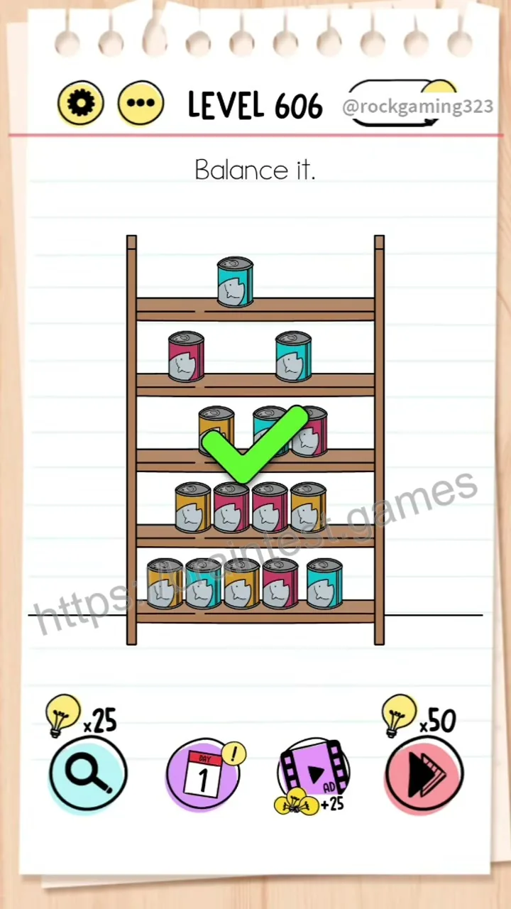 Brain Test Level 606 - Step 2