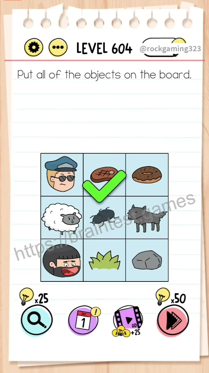 Brain Test Level 604 - Step 2