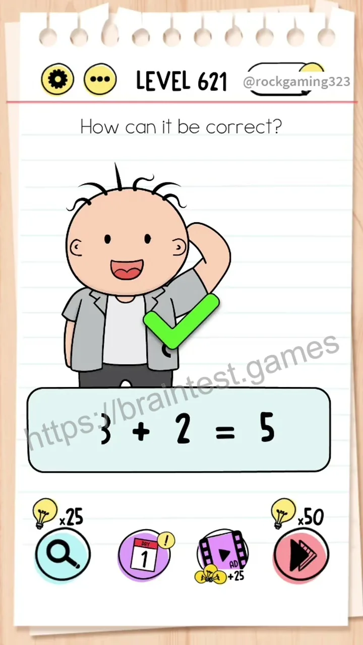 Brain Test Level 621 - Step 2