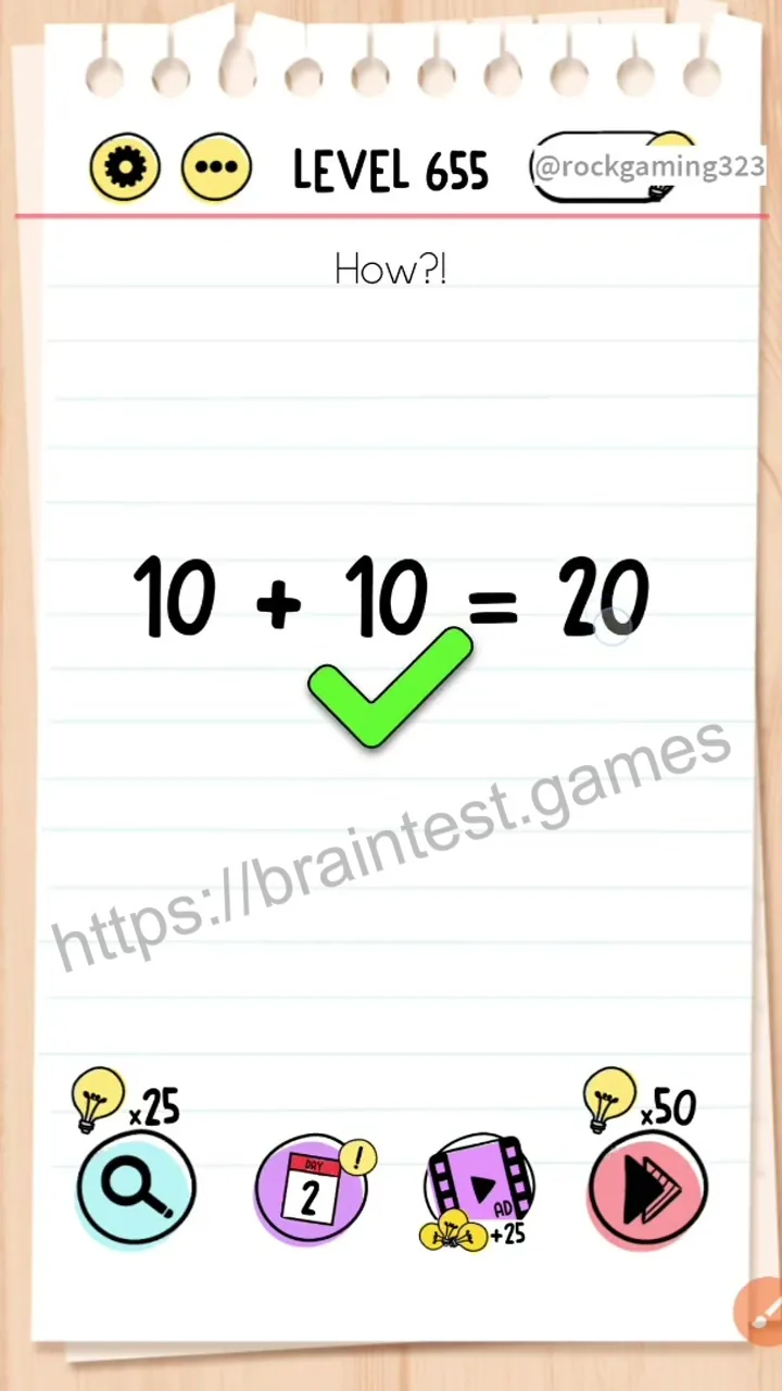 Brain Test Level 655 - Step 2