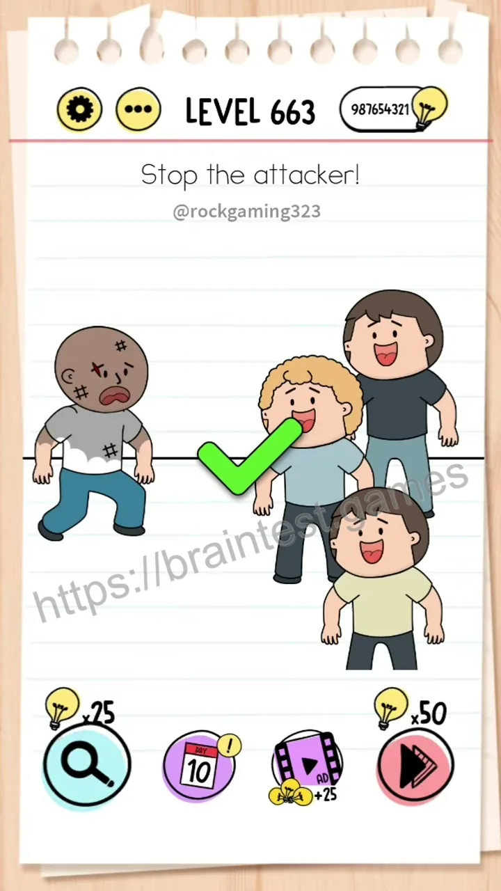 Brain Test Level 663 - Step 2