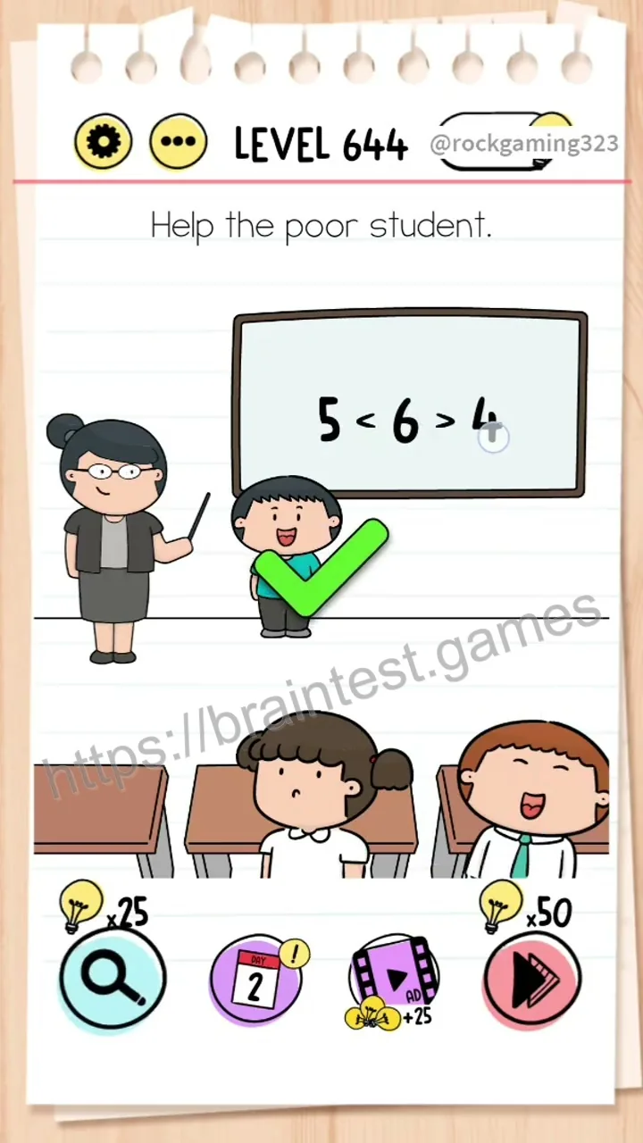 Brain Test Level 644 - Step 2