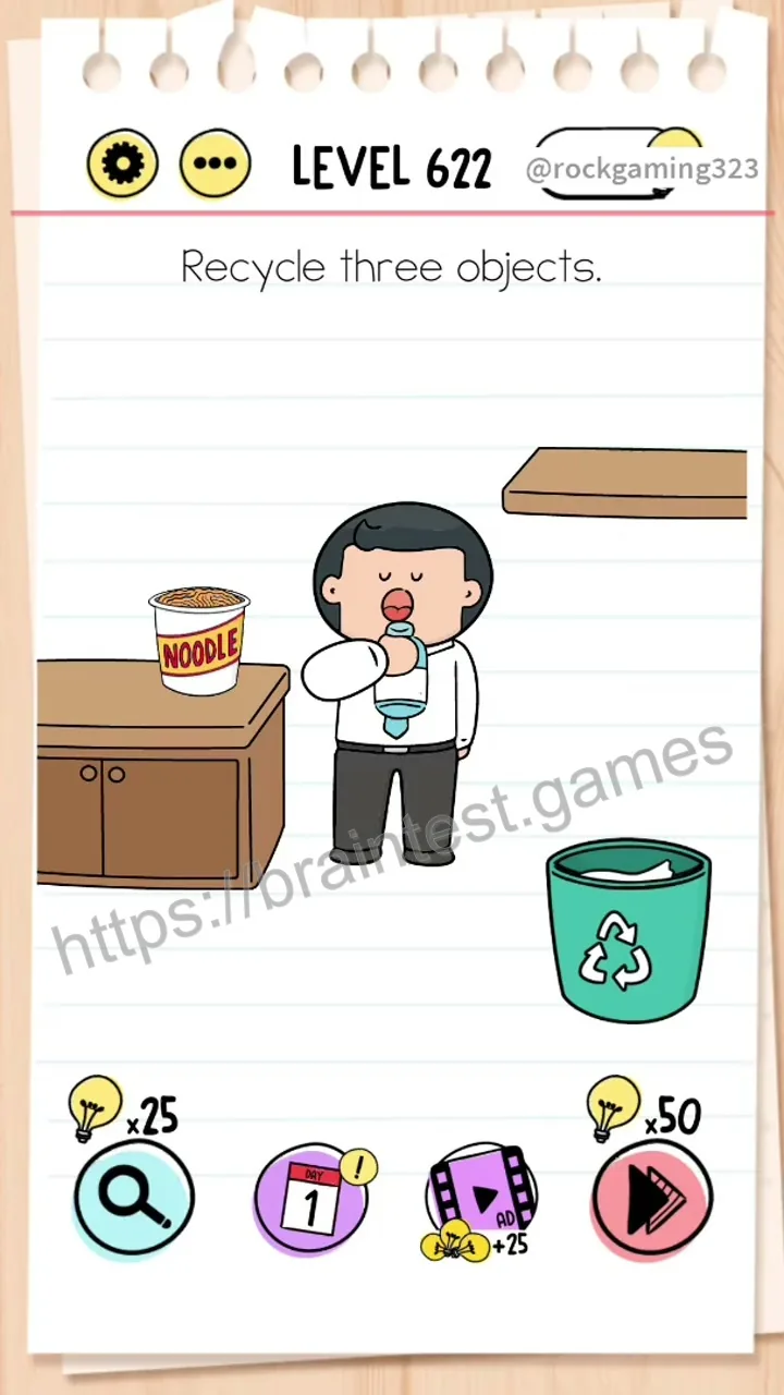 Brain Test Level 622 - Step 1