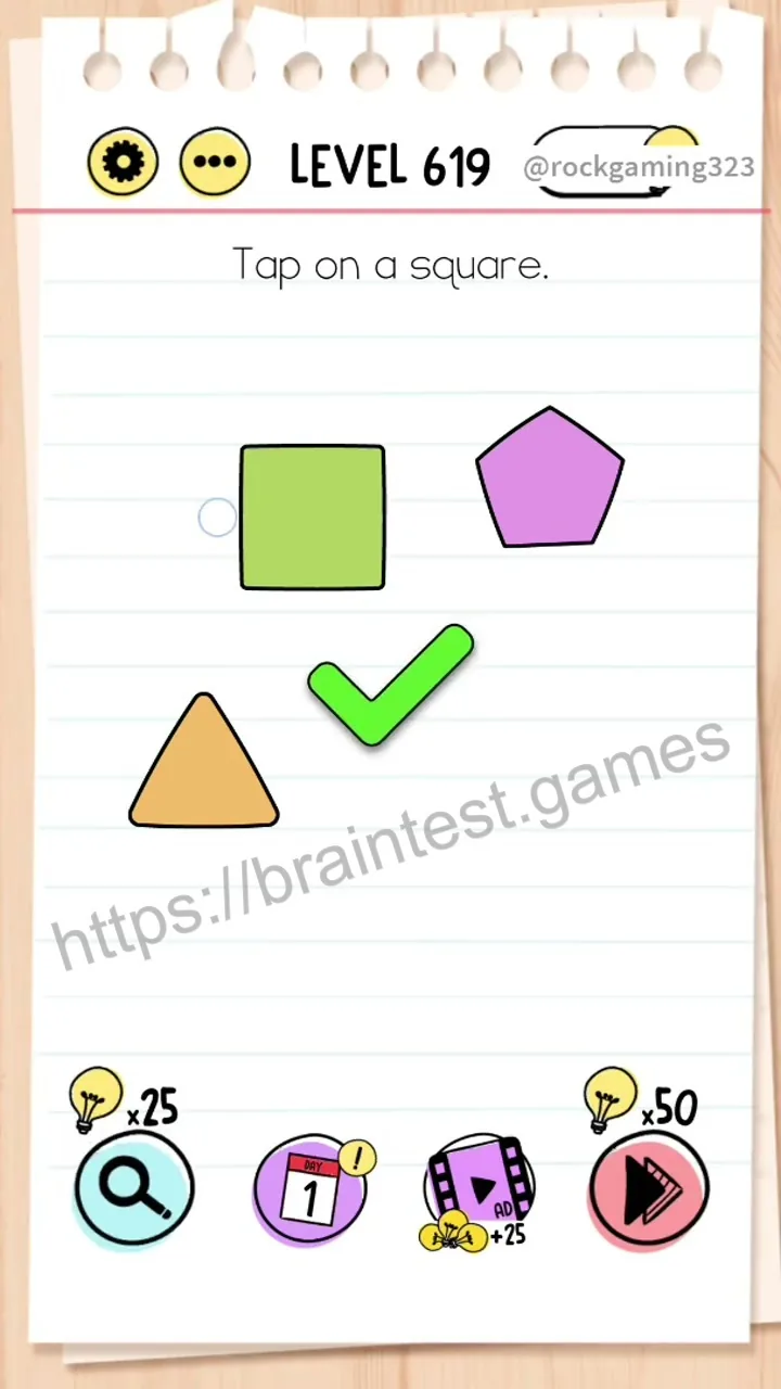 Brain Test Level 619 - Step 2