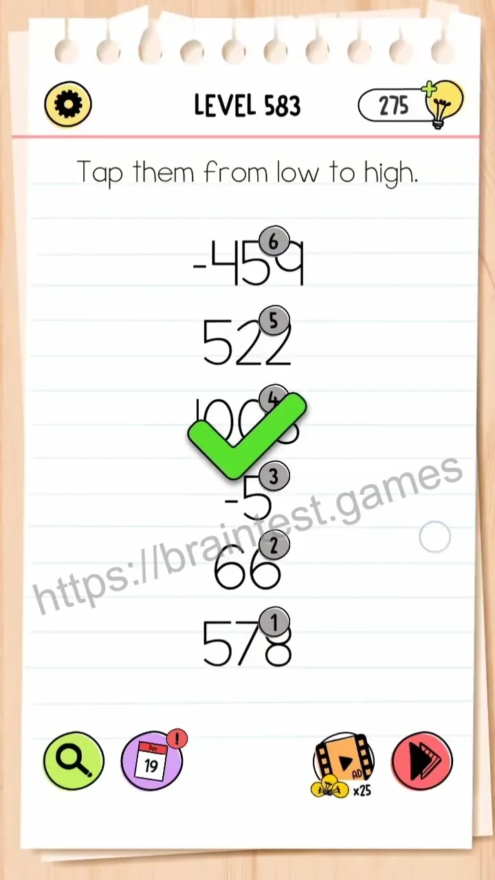 Brain Test Level 583 - Step 2
