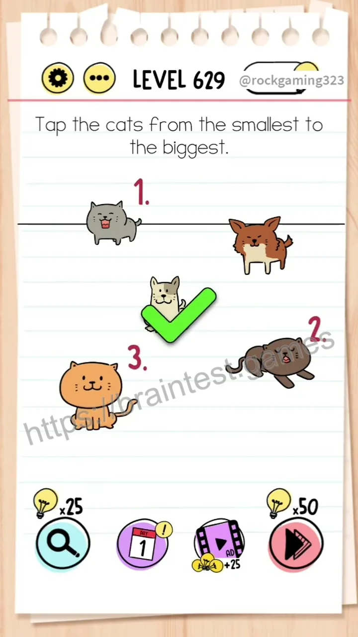 Brain Test Level 629 - Step 2