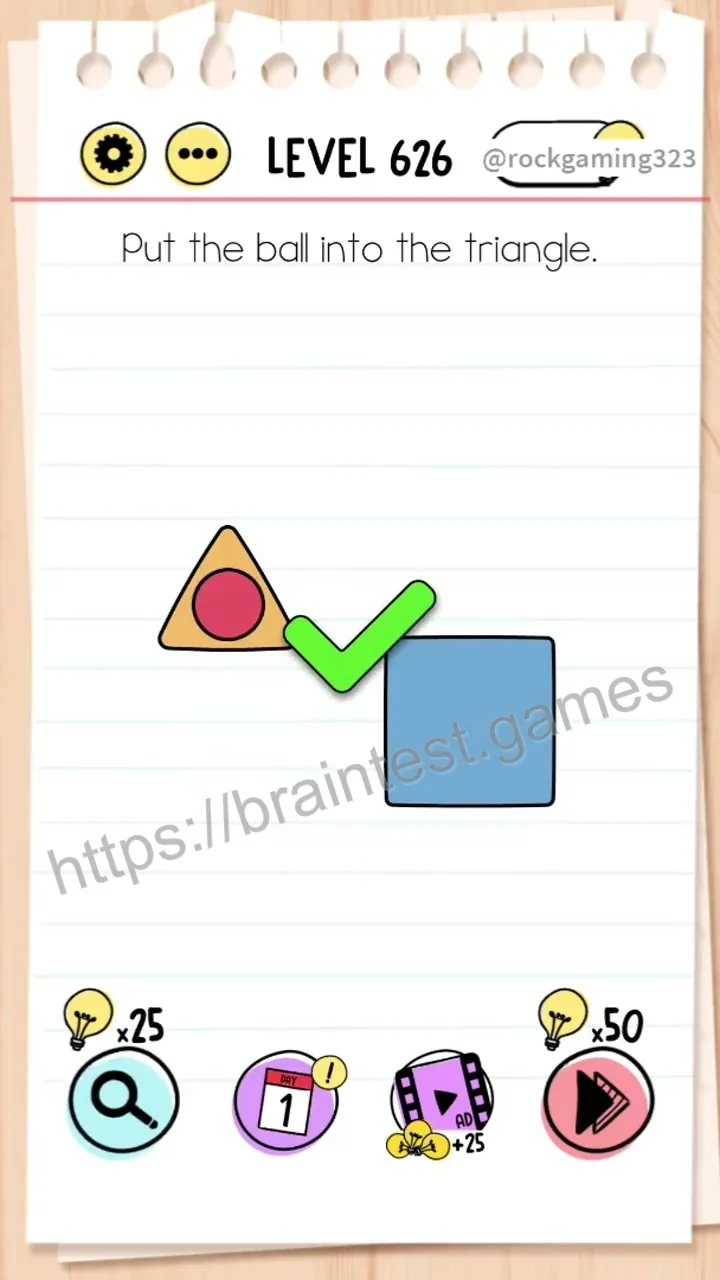 Brain Test Level 626 - Step 2