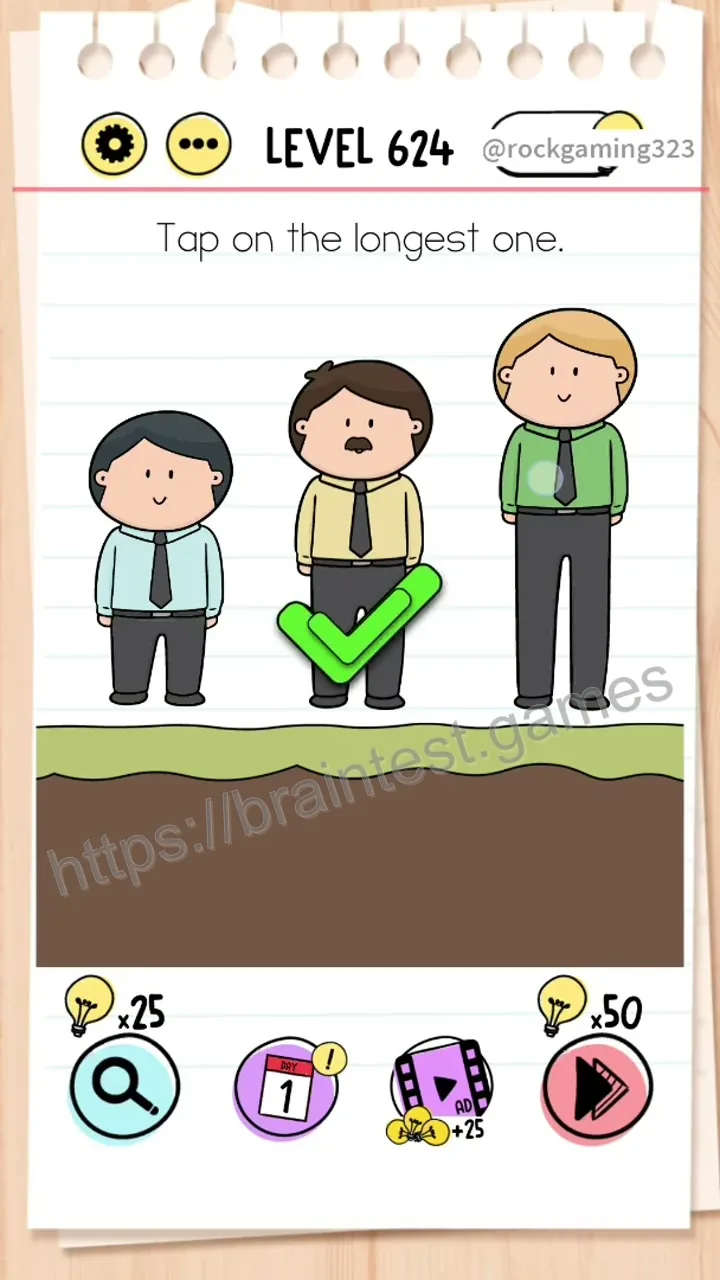 Brain Test Level 624 - Step 2