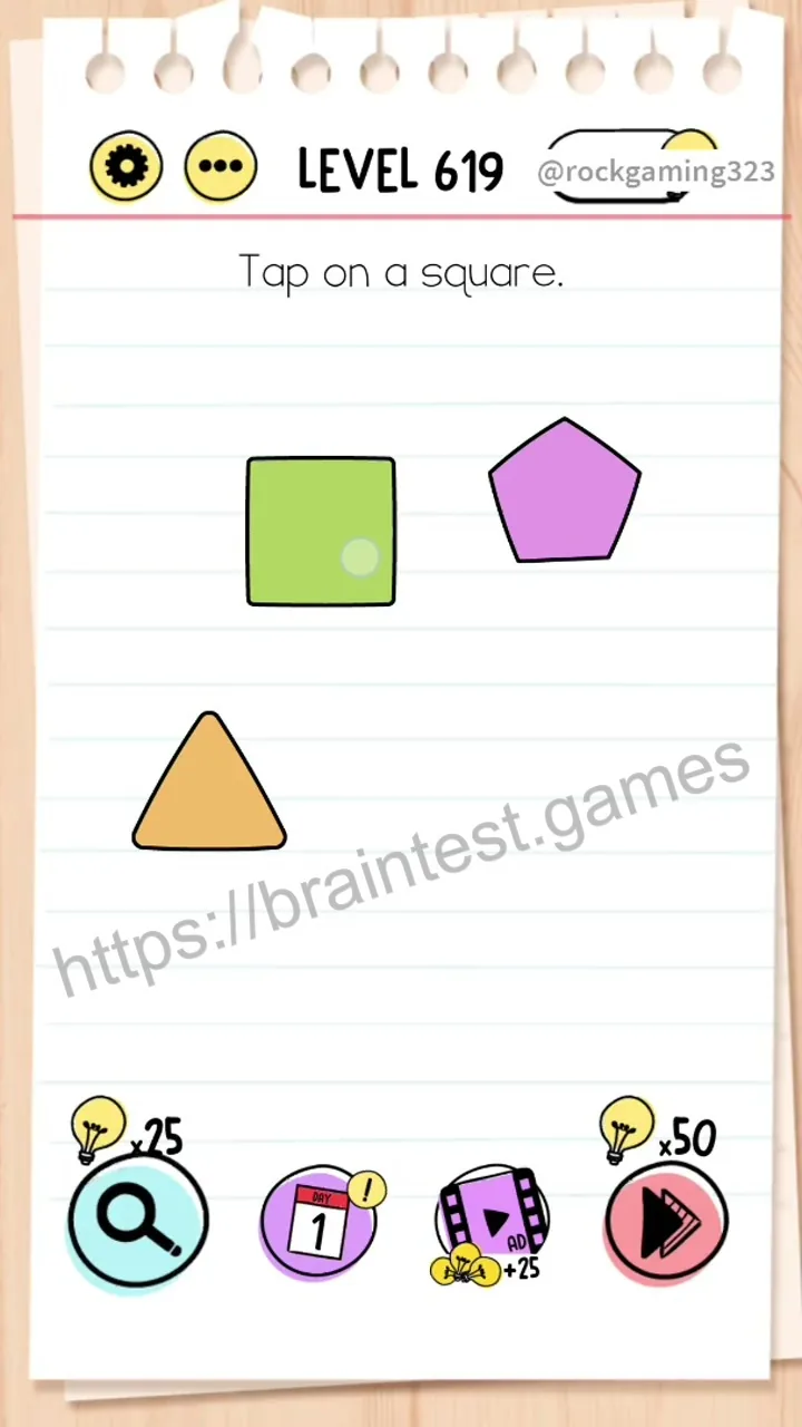 Brain Test Level 619 - Step 1