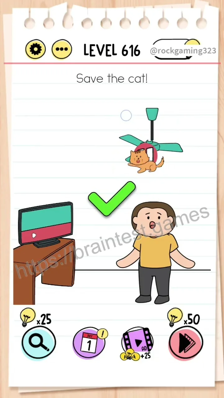 Brain Test Level 616 - Step 2
