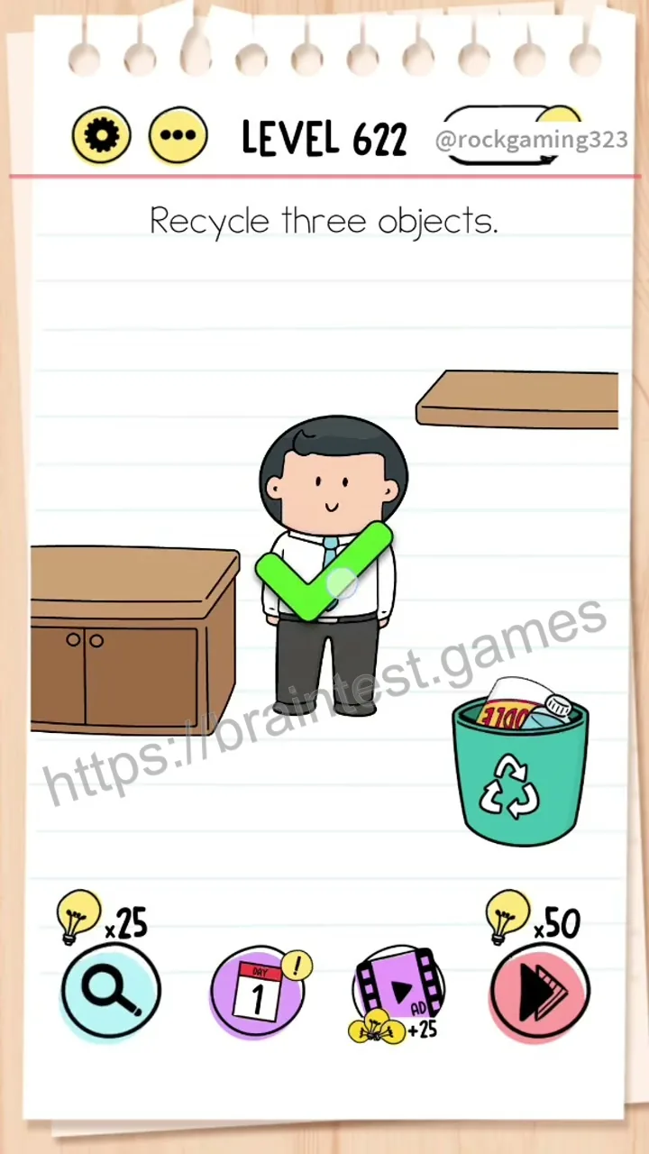 Brain Test Level 622 - Step 2