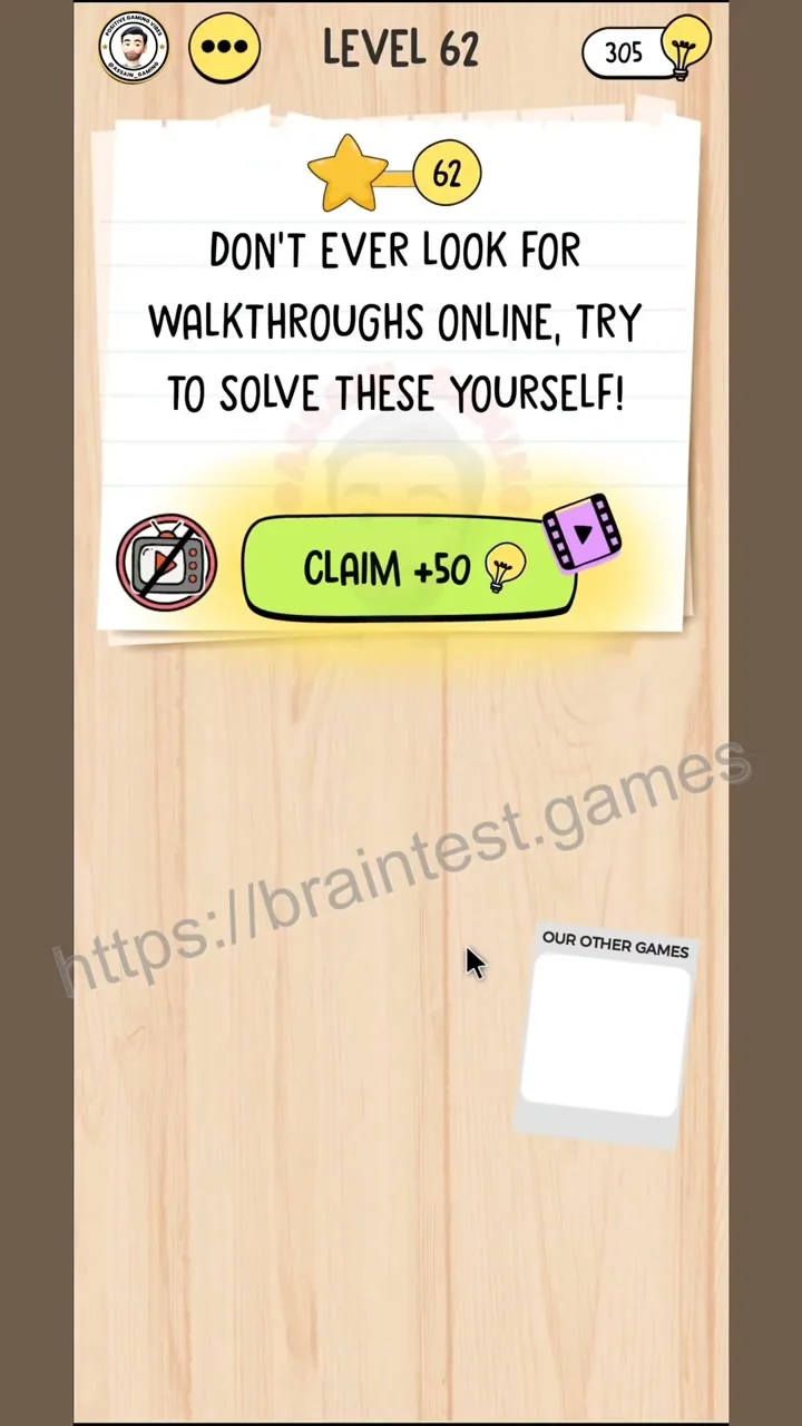 Brain Test Level 62 - Step 2