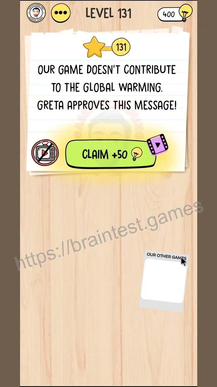 Brain Test Level 131 - Step 2