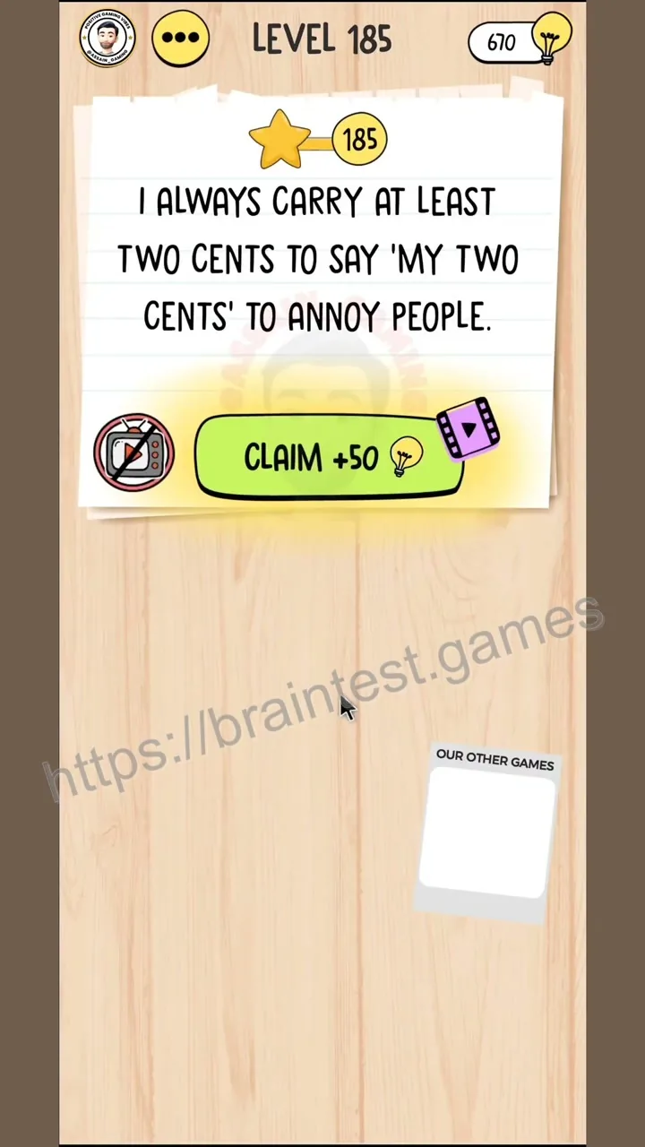 Brain Test Level 185 - Step 2