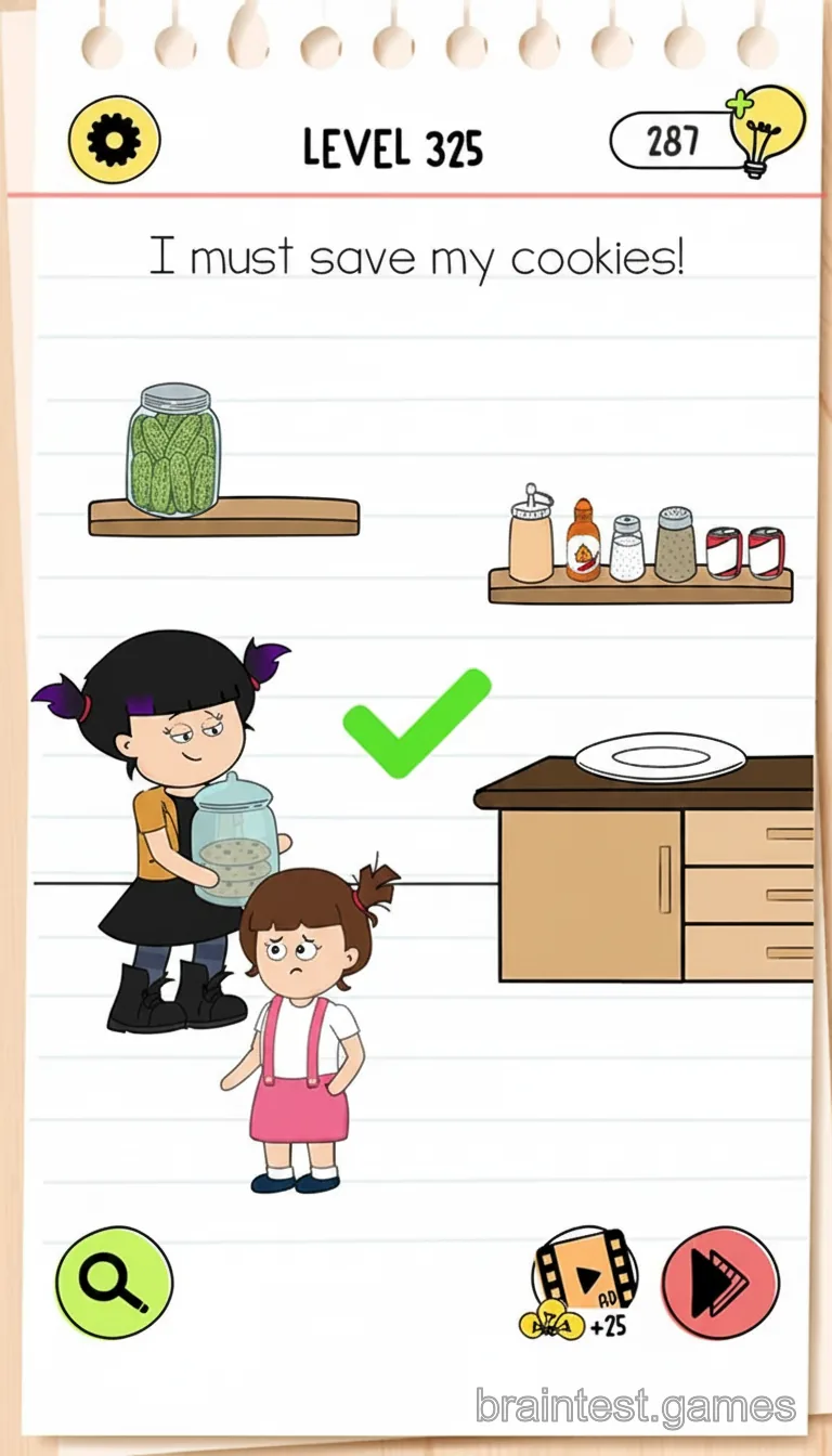Brain Test Level 325 - Step 1