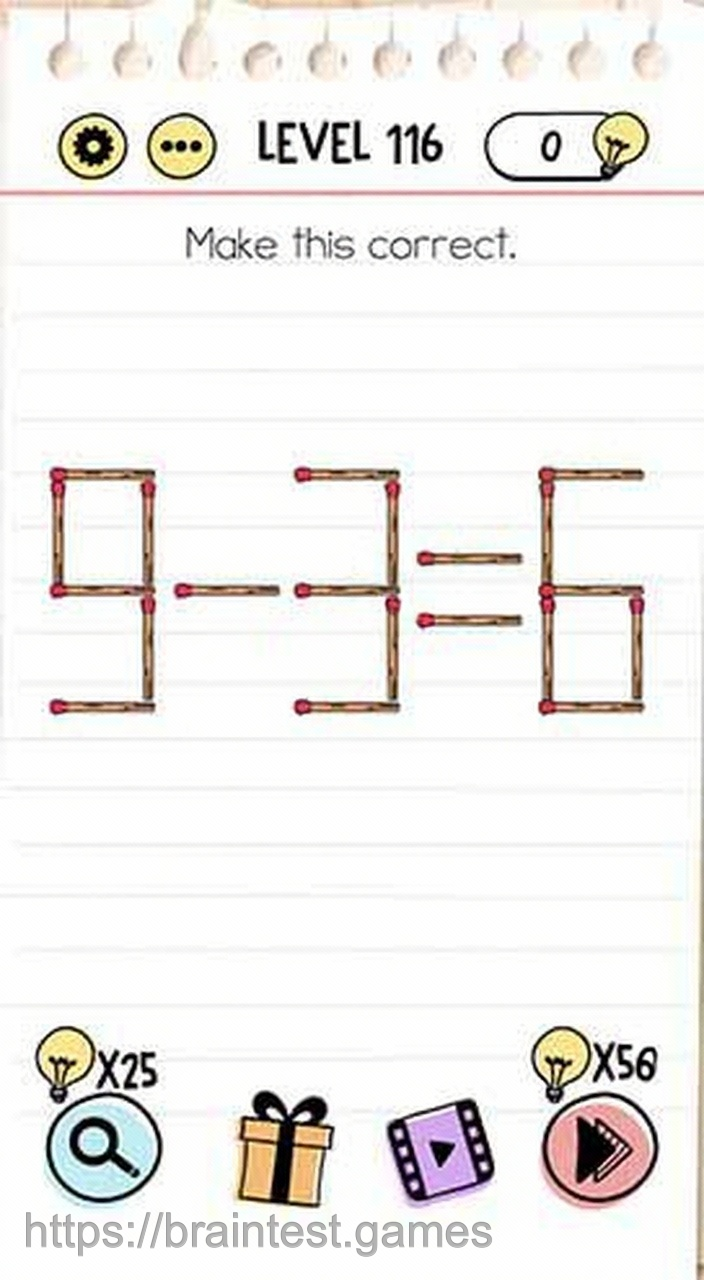 Brain Test Level 116 - Step 2