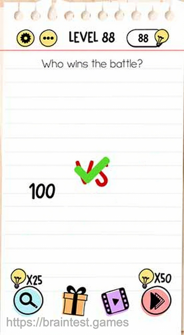 Brain Test Level 88 - Step 2