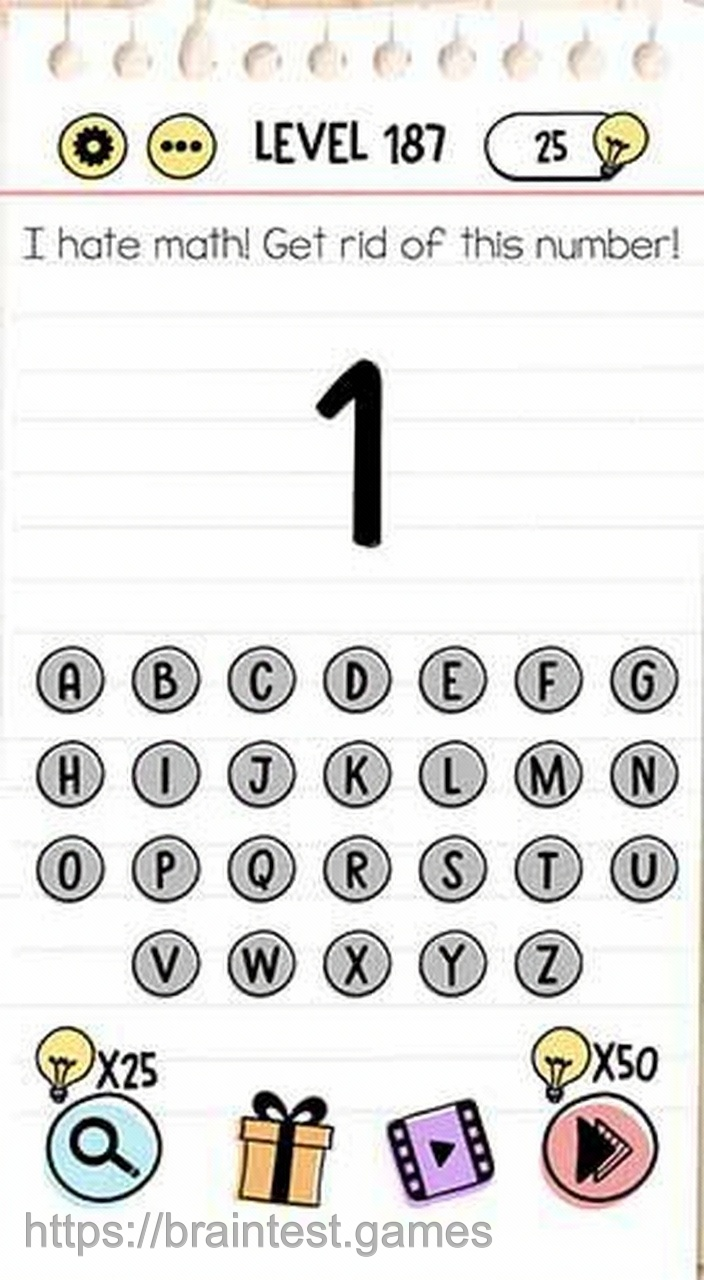 Brain Test Level 187 - Step 1