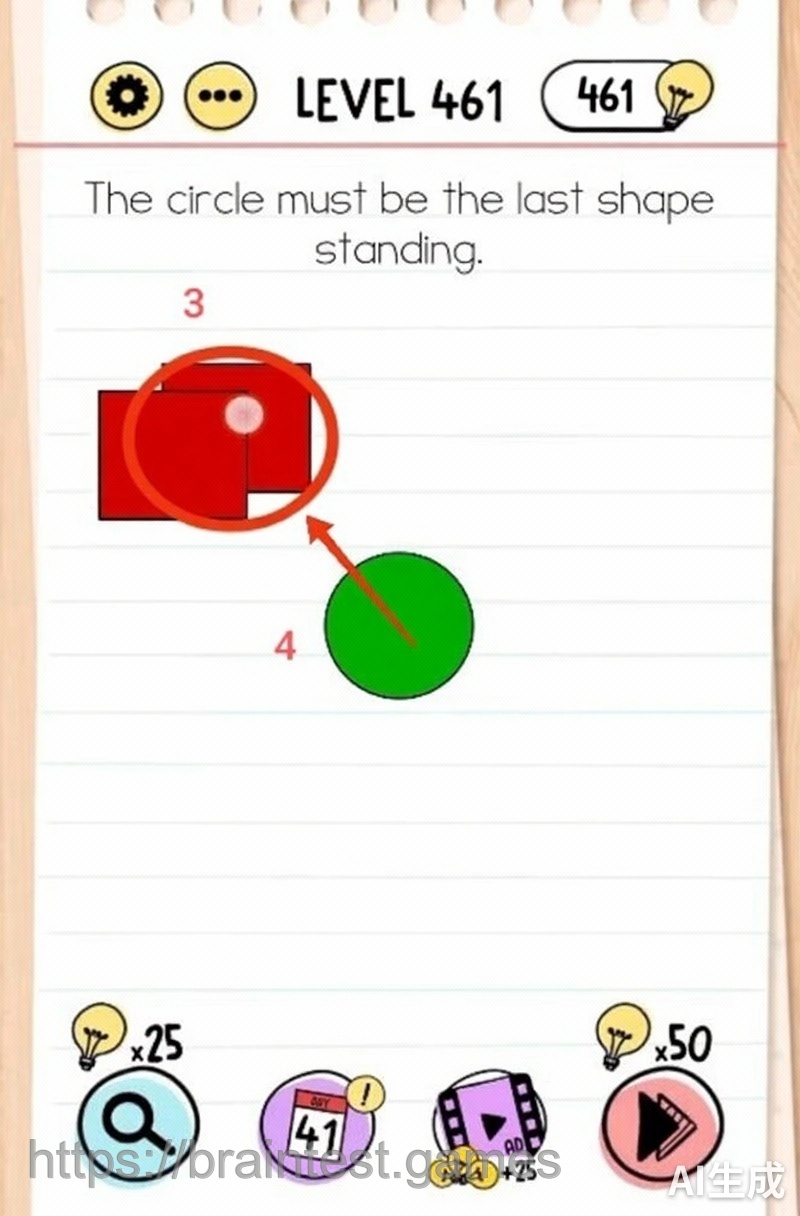 Brain Test Level 461 - Step 2
